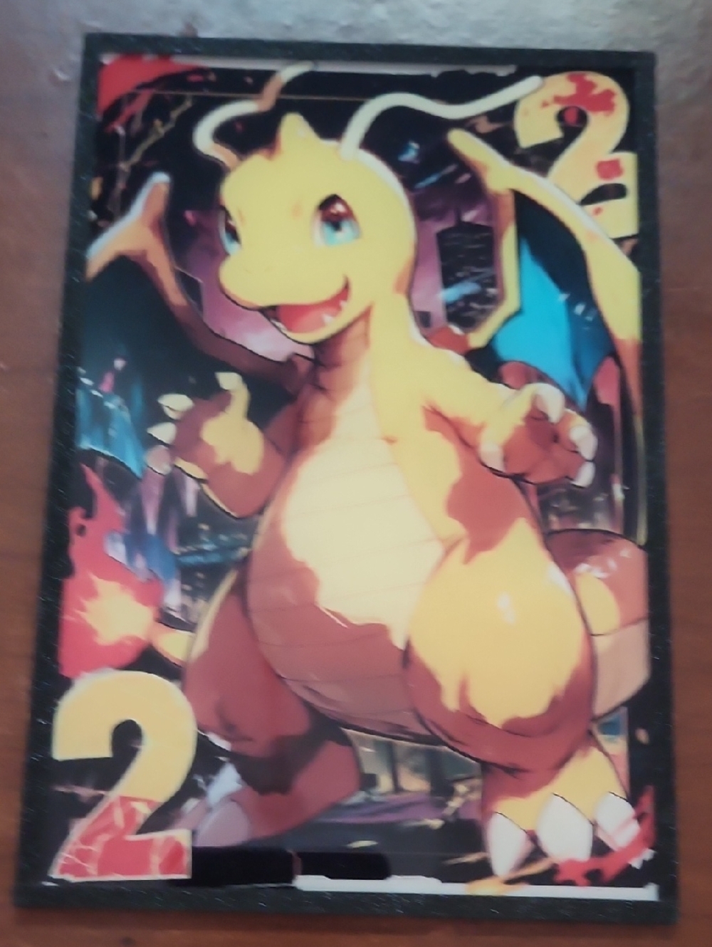 Pokemon Dragonite Artboard - Yellow, Orange, Blue, Black